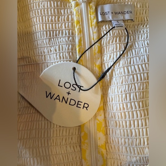 Lost + Wander NWT Women Yellow Floral Sweet Summer Daze Midi Dress, Small, Boho - Picture 8 of 16